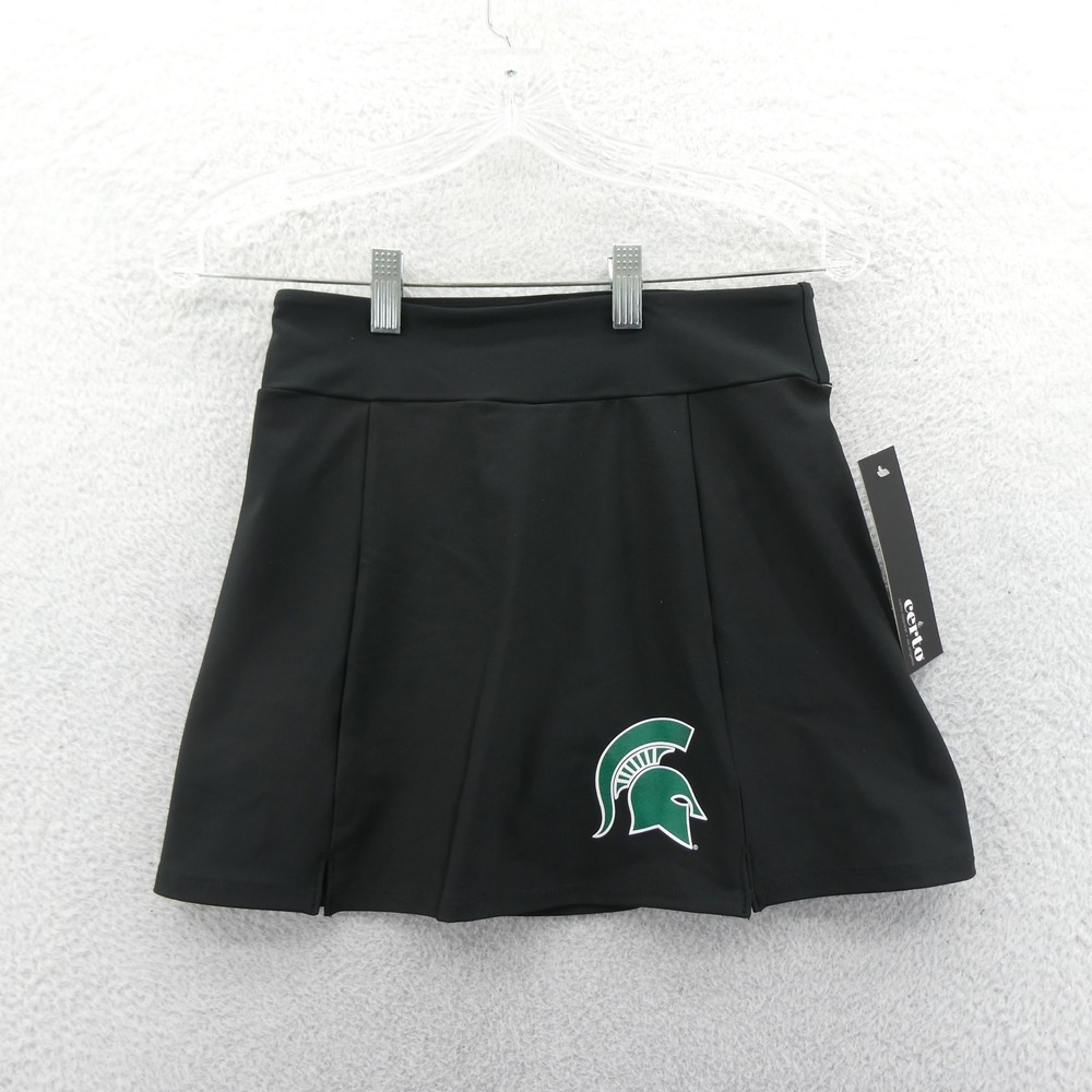 Certo Skort Womens Small Michigan State Spartans Black NCAA Athletic Golf Skirt